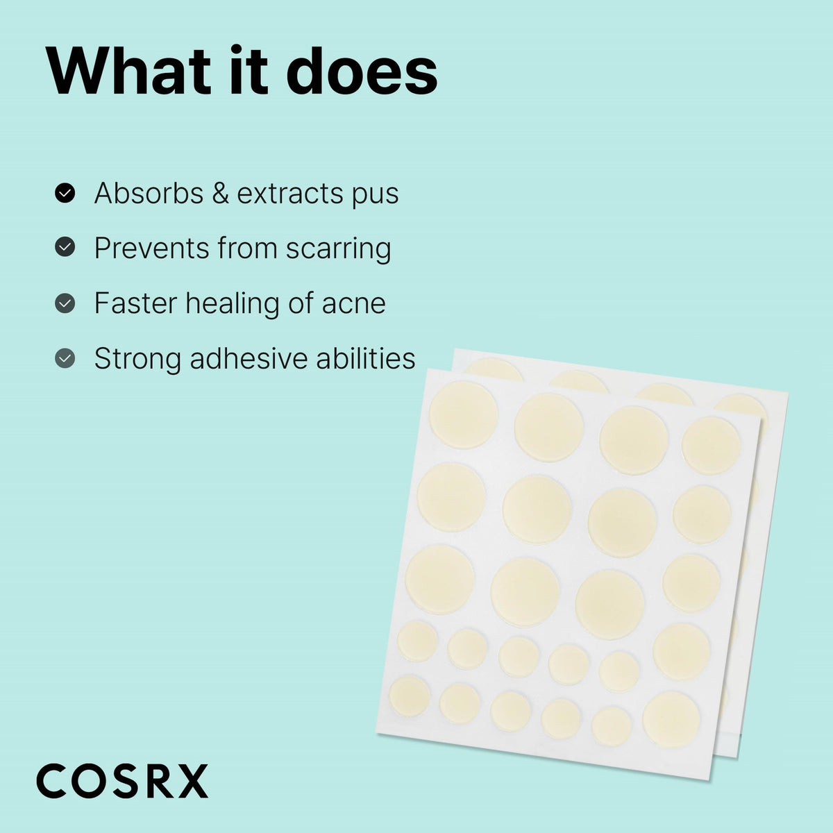 COSRX Acne Pimple Patches detailed view of patches