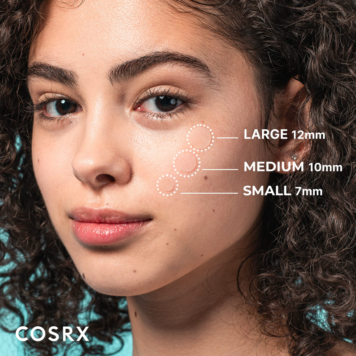 COSRX Acne Pimple Patches medium patch on skin