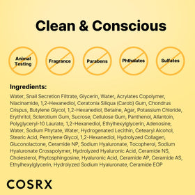 COSRX Advanced Snail Mucin Hydrogel Face Mask in use