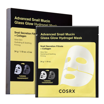 COSRX Advanced Snail Mucin Hydrogel Face Masks front view