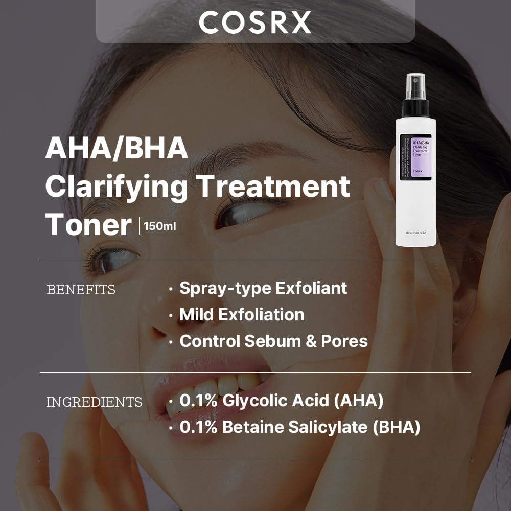 COSRX AHA/BHA Toner 5.07 fl.oz back view