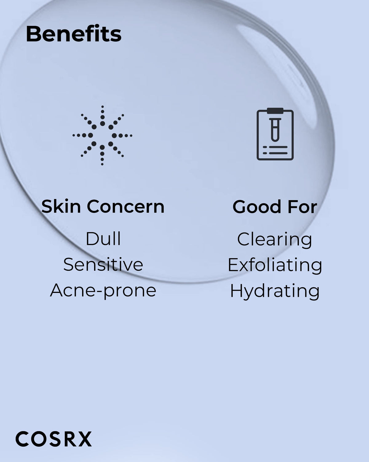 COSRX AHA/BHA Toner 5.07 fl.oz close-up of ingredients