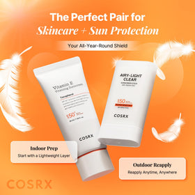 COSRX Airy-Light Clear Sunscreen Stick matte finish