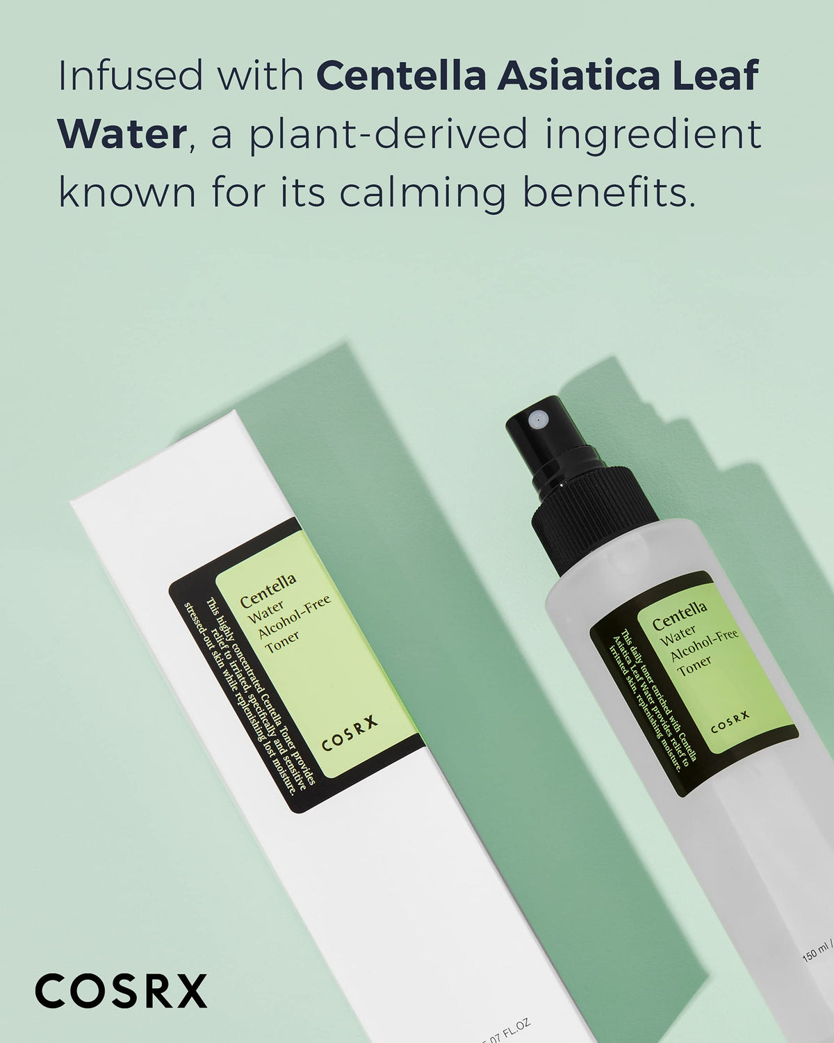 COSRX CICA Toner bottle with spray nozzle