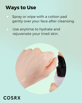 COSRX CICA Toner with natural ingredients background