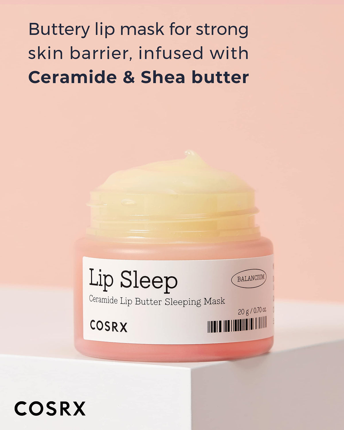 COSRX Honey Sugar Lip Scrub application on lips