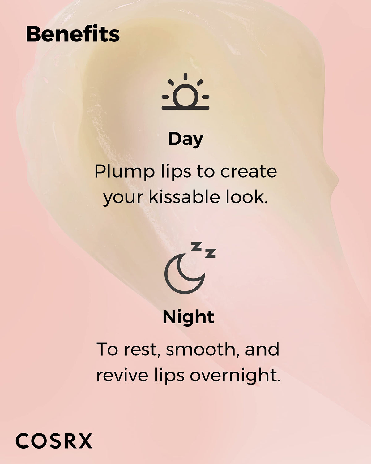 COSRX Honey Sugar Lip Scrub side view with product details