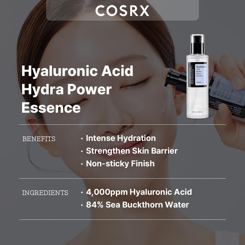 COSRX Hyaluronic Acid Power Toner back view showing ingredients
