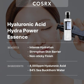 COSRX Hyaluronic Acid Power Toner back view showing ingredients