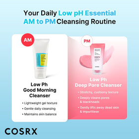 COSRX Low pH Good Morning Gel Cleanser in a bathroom setting