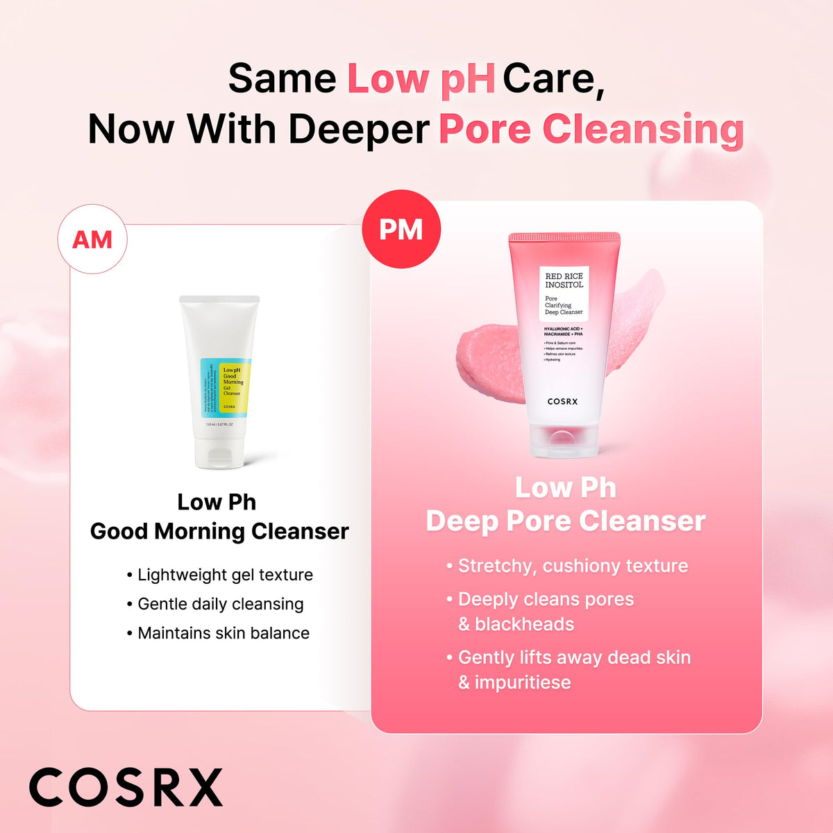 COSRX Low pH Pore Deep Cleanser application on hand