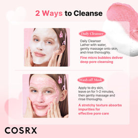 COSRX Low pH Pore Deep Cleanser usage demonstration
