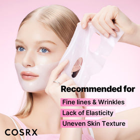 COSRX Pink Peptides Hydrogel Face Mask texture demonstration