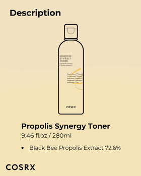COSRX Propolis Honey Toner 72% close-up of bottle
