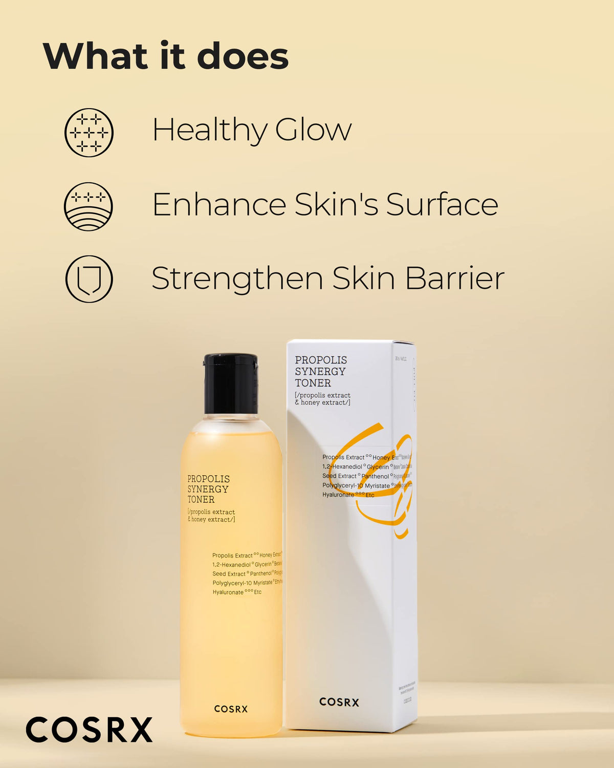 COSRX Propolis Honey Toner 72% side view