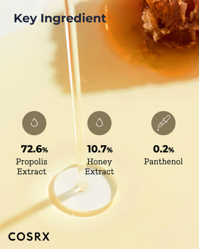 COSRX Propolis Honey Toner application on skin