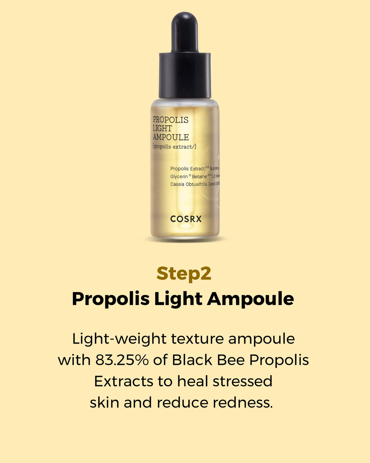 COSRX Propolis Synergy Toner texture on skin