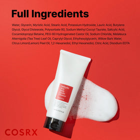 COSRX Salicylic Acid Daily Gentle Cleanser ingredients list visible
