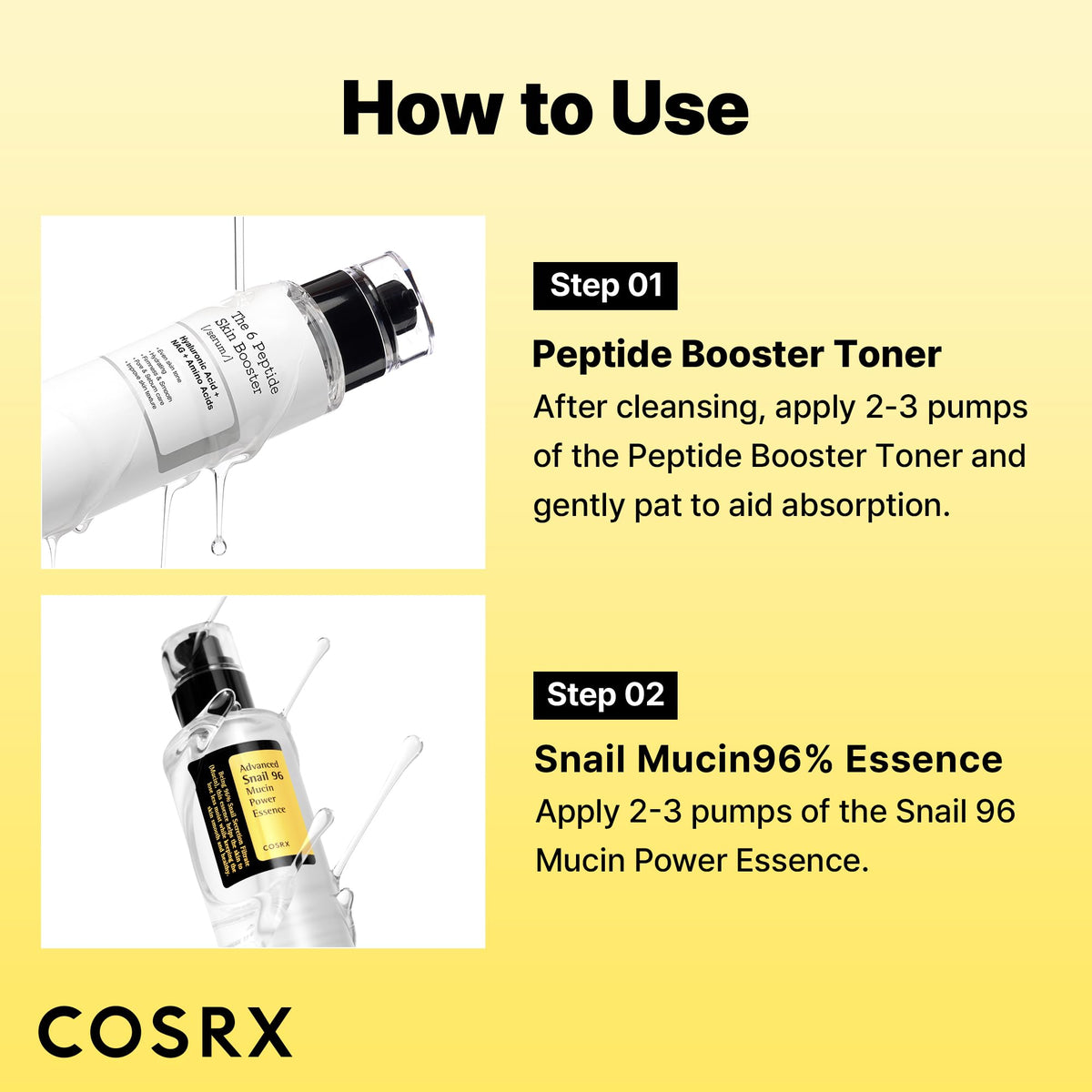 COSRX Snail Essence texture on skin