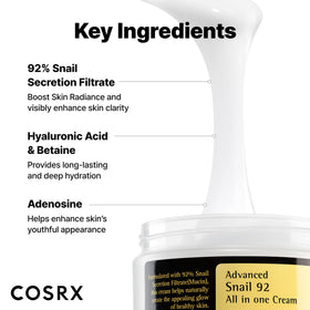 COSRX Snail Mucin 92% Face Moisturizer texture close-up