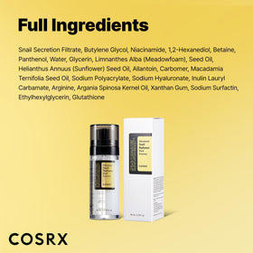 COSRX Snail Mucin Dual Face Serum 200g bottle with texture