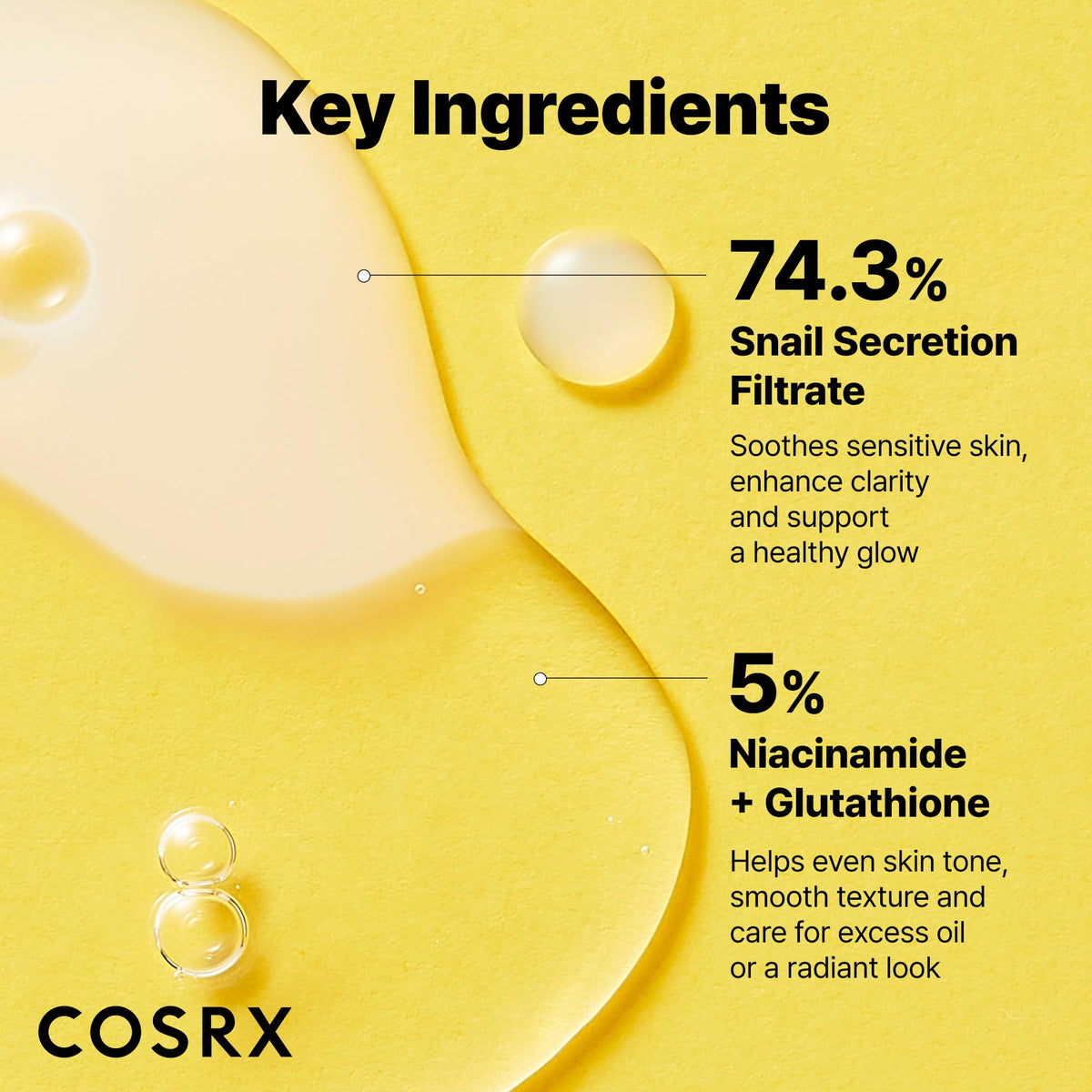 COSRX Snail Mucin Dual Face Serum lifestyle scene on vanity