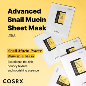 COSRX Snail Mucin Sheet Mask showing the mask inside