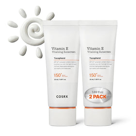 COSRX Vitamin E Sunscreen 2 Pack front view with packaging