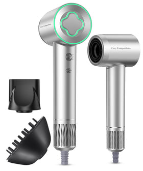 Cosy Companions High-Speed Ionic Hair Dryer front view in silvery
