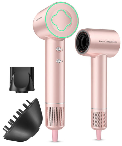 Cosy Companions High-Speed Ionic Hair Dryer pink model front view