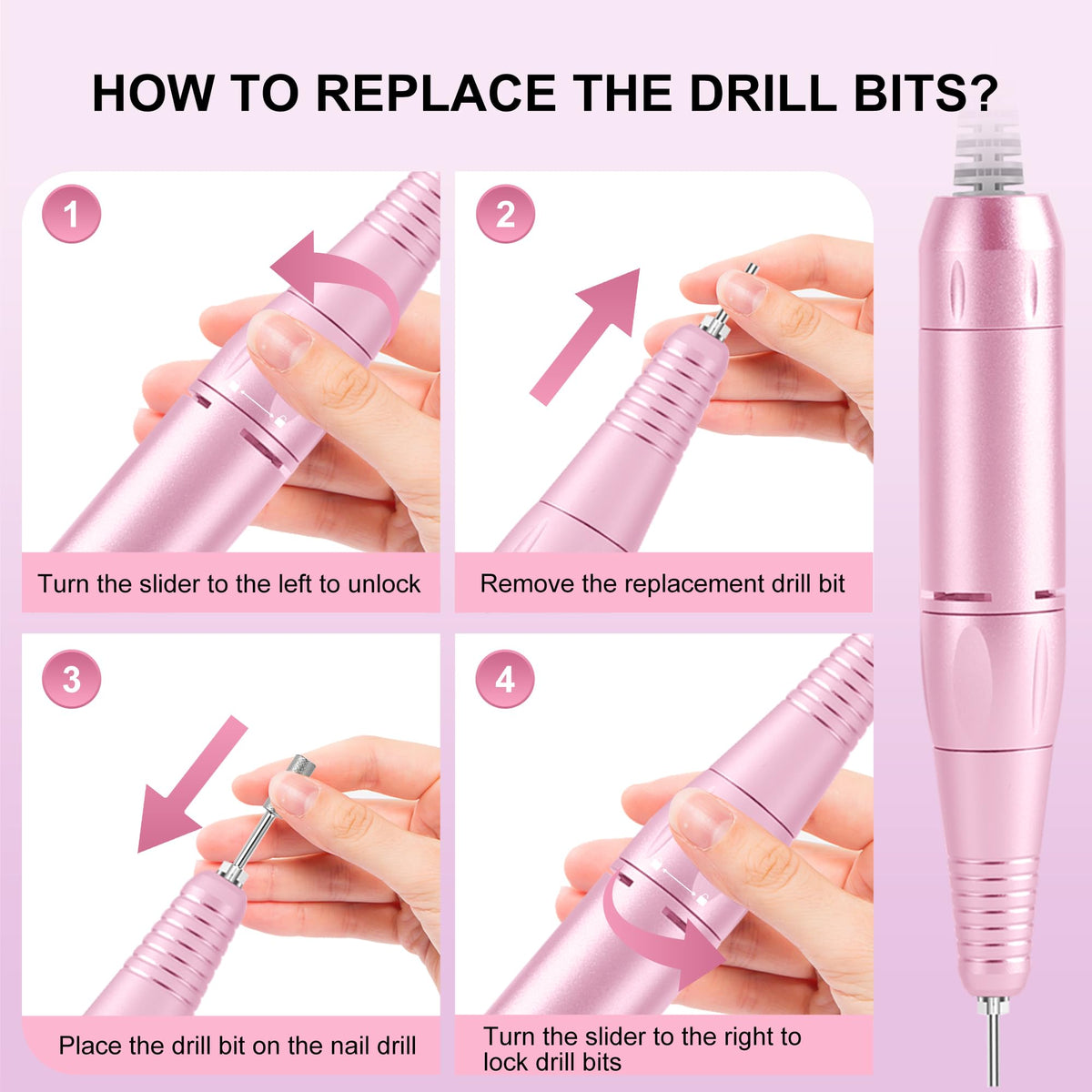 COSYGLOW Electric Nail Drill packaging display