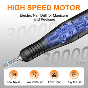 COSYGLOW Nail Drill with 11 drill bits and sanding bands