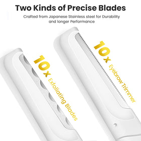 COSYLIFE Dermaplane Razor blades set including fin and coarse blades