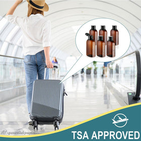 Cosywell travel bottles showing durable PET plastic material
