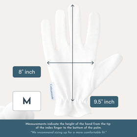 COTTONNERIE Moisturising Gloves in a lifestyle setting
