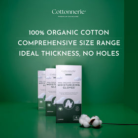 COTTONNERIE Organic Cotton Gloves in packaging