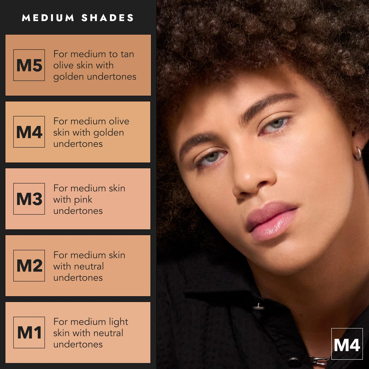 Cover FX Total Cover Cream Foundation M3 shade comparison