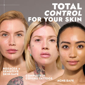 Cover FX Total Cover Cream Foundation M3 with makeup tools