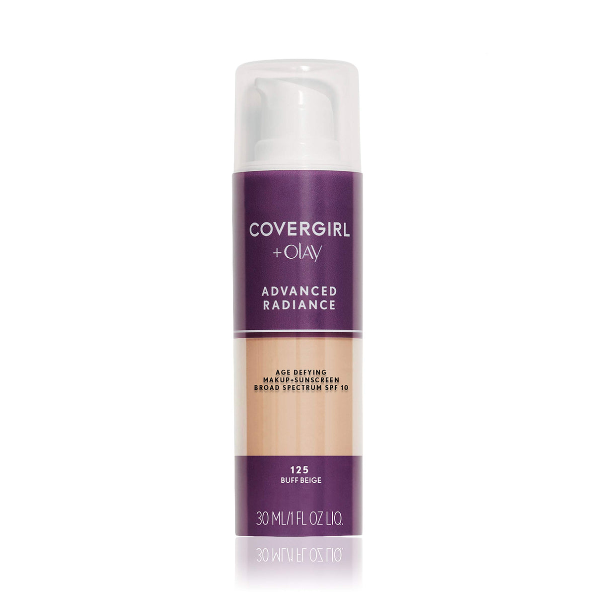 COVERGIRL Advanced Radiance Foundation Buff Beige front view
