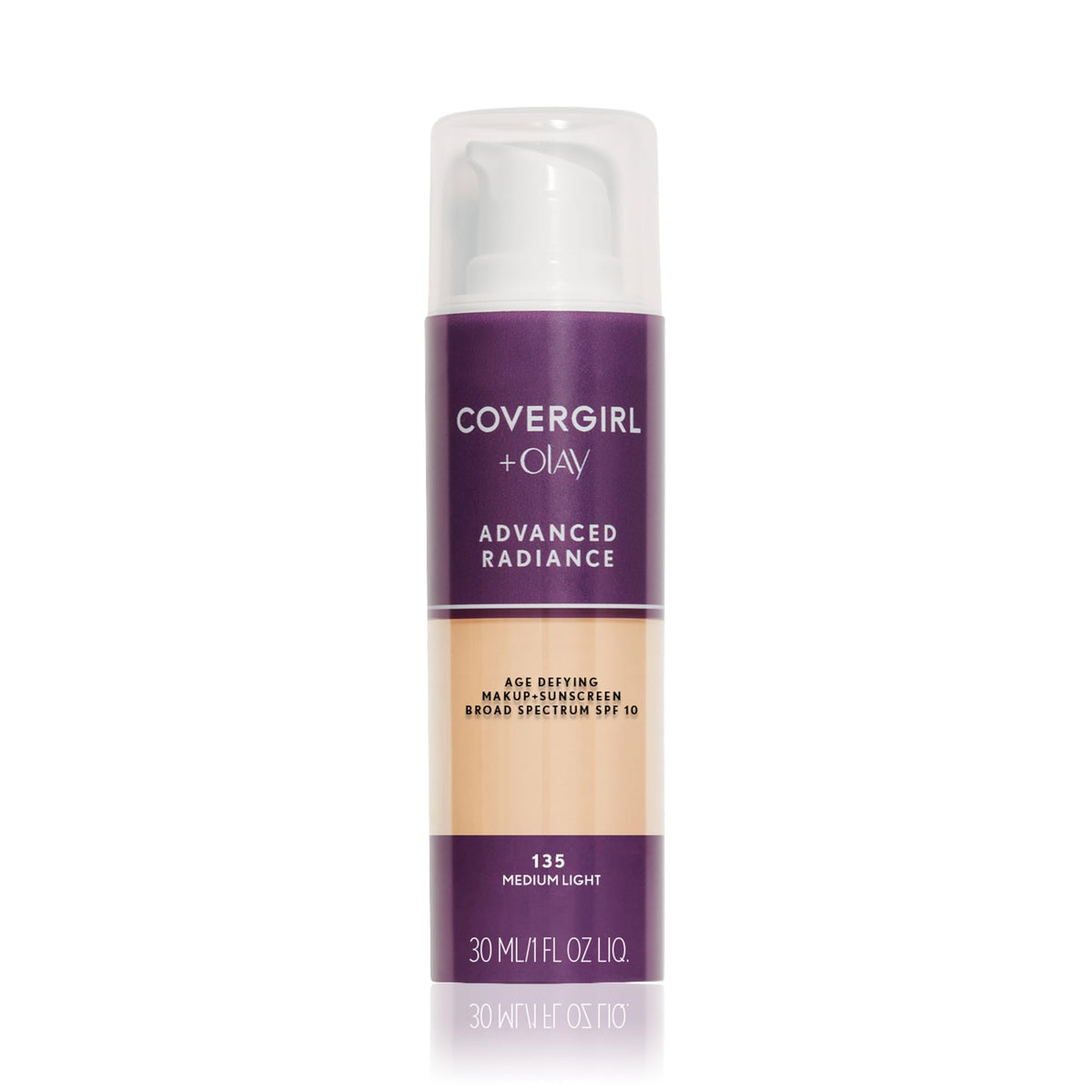 COVERGIRL Advanced Radiance Foundation Medium Light 135 front view