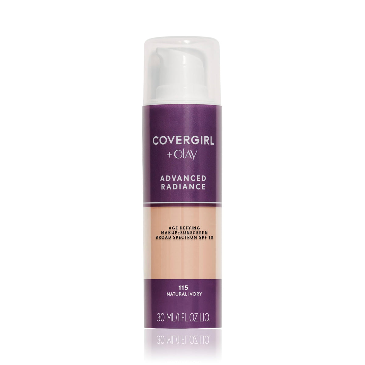 COVERGIRL Advanced Radiance Foundation Natural Ivory front view