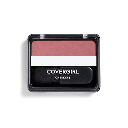 COVERGIRL Cheekers Blush compact front view with soft powder
