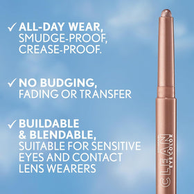 COVERGIRL Clean Eye Color Eyeshadow Stick in use on model