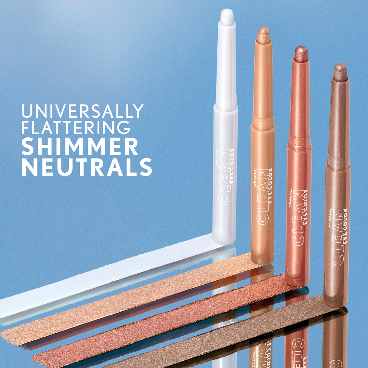 COVERGIRL Clean Eye Color Eyeshadow Stick Rose Copper application process