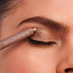 COVERGIRL Clean Eye Color Mystic Maroon Eyeshadow Stick applied on model's eyes