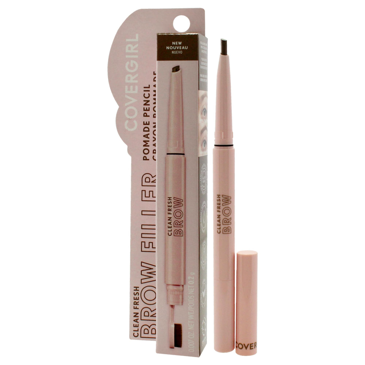 COVERGIRL Clean Fresh Brow Filler Pomade 200 Blonde swatch on skin