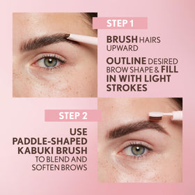 COVERGIRL Clean Fresh Brow Filler Pomade 300 Auburn in makeup setup