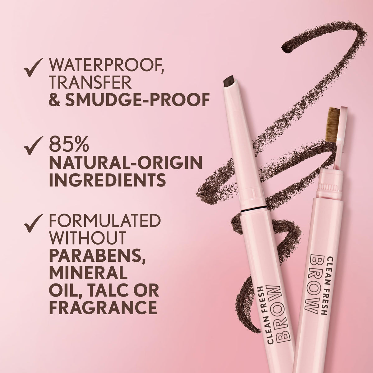 COVERGIRL Clean Fresh Brow Filler Pomade 300 Auburn swatch on skin