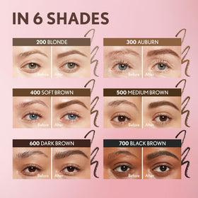 COVERGIRL Clean Fresh Brow Filler Pomade 300 Auburn with kabuki brush
