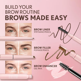 COVERGIRL Clean Fresh Brow Nano Pencil 600 Dark Brown application on brows